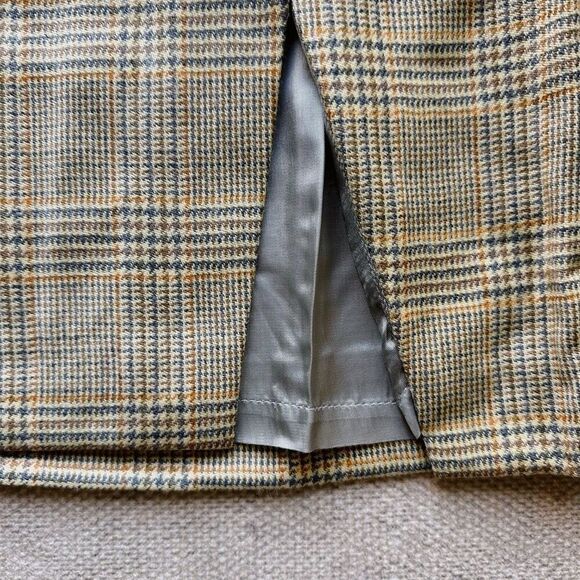 Zadig & Voltaire Deluxe Wool Cashmere Blend‎ Plaid Wrap Skirt Size 12 - Picture 4 of 5
